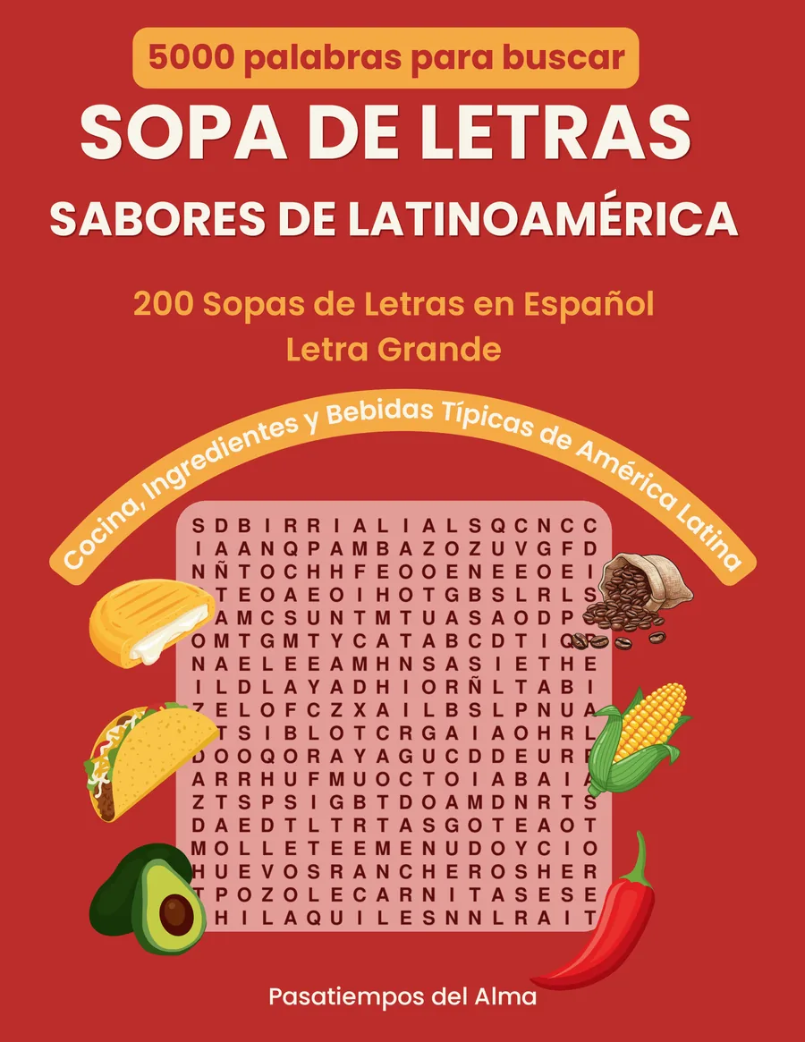 Sopa de Letras: Sabores de Latinoamérica